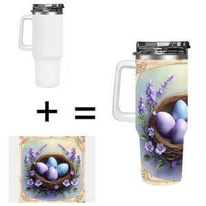 40Oz Large Stainless Steel Tumbler <b>With</b> <b>Straw</b> For Volunteer Recognition And Awards - Product Image 1