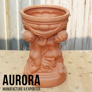 Pots de fleurs en terre cuite décoratifs d'intérieur du Vietnam, fournisseur vietnamien de poteries - Product Image 3