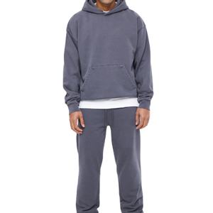 Chándal Urbano Ville Sports, 100% Algodón, Bolsillos Tipo Canguro, Mangas Largas, Sudadera Lisa para Hombre - Product Image 1
