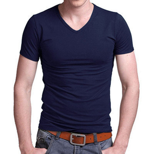 T-shirts à manches courtes col rond 100 % coton, coupe ample, anti-boulochage, avec logo personnalisé, qualité supérieure, vente en gros OEM - Product Image 3