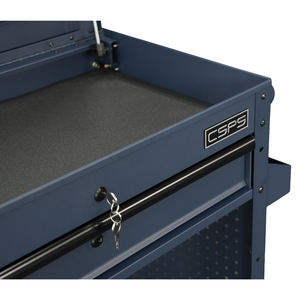 Carrito de Herramientas CSPS de Acero Azul de 79 cm con Ruedas, Personalizable, Soporte OEM, para Reparación Automotriz, 1 Cajón, Capacidad de Carga de 135 kg - Product Image 2