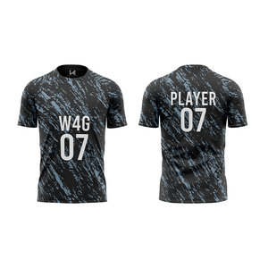 Wholesale Custom Print Men's Short Sleeve <b>Soccer</b> Shirts Breathable 100% Polyester Football Uniform Character Pattern Front Logo - Product Image 1