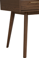 Bureau d'écriture rectangulaire contemporain en MDF, trois tiroirs, finition mélamine durable, design moderne pour la maison, le bureau, le salon, l'hôtel
