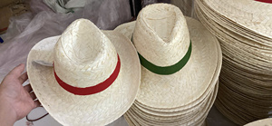BEST SELLER Eco Friendly Blank Paper <b>Straw</b> Wide Brim Hat Body for DIY Custom Making Wholesale Mexican Style Hat - Product Image 2