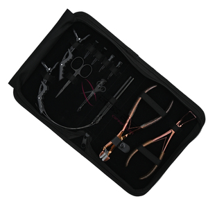 Premium Hair Extension Toolkit with Tape Applicator Bead Remover <b>Tool</b> Loop Set Scissors Styling Clips & Hair Extension Pliers - Product Image 1