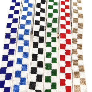 Ceintures à perles faites à la main, dernier design, pour femmes, vêtements décontractés, ceinture élastique brodée à la main avec boucle en bois - Product Image 1