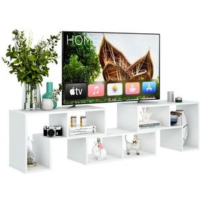 Set di 3 supporti per TV da console per televisori fino a 65 pollici, mensole incluse - Product Image 1