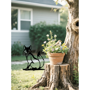 Letrero Vintage de Silueta Animal en Tronco de Árbol de Hierro Negro para Decoración Rústica de Granja - Interior y Exterior - Product Image 4