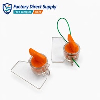 Sceau de compteur YSD étanche en polycarbonate avec boîtier transparent et insert coloré pour les systèmes de facturation et d'énergie en extérieur