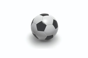 Ballon de football noir et blanc, design classique, durable, pour sports de plein air, emballage gonflé, 0,4-0,45 kg - Product Image 3
