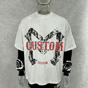 Camiseta Extra Grande para Hombre, Edición Premium, Nueva Llegada, Tejido de Poliéster/Algodón Transpirable, Camisetas Casuales - Product Image 1