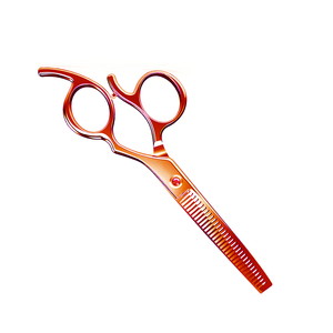 Tijeras de peluquería profesionales de acero inoxidable Tegra con filo de cuchilla y dientes de corte para salón de belleza - Product Image 1
