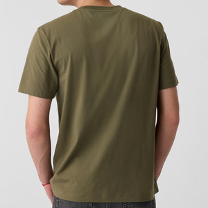 Men's Pocket T-<b>Shirt</b> <b>100</b>% <b>Polyester</b> Front Logo Custom Short Sleeve Breathable Quick Dry Casual - Product Image 6