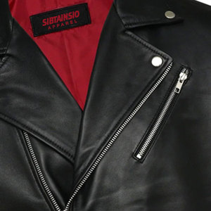 Veste en cuir pour homme, coupe ajustée, imperméable, coupe-vent, streetwear, vêtements d'extérieur d'hiver, logo sur le devant - Product Image 4