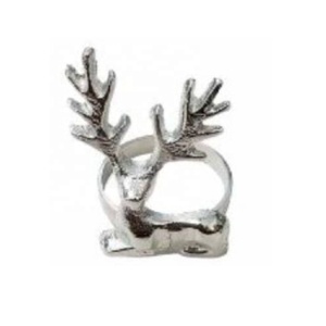 Vente chaude tête de cerf rond de serviette métal support en tissu forme carrée usage quotidien mariage/noël événement décor stocké caractéristique - Product Image 4