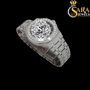 Reloj de Lujo Más Vendido, Completamente Cubierto de Diamantes, Reloj de Acero Inoxidable Brillante para Hombre Disponible al Mejor Precio - Product Image 3