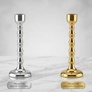 Modern Silver Gold <b>Black</b> Metal <b>Candlestick</b> Holders Classic Design Durable Home Decoration Classic Style Crafted Church Festival - Product Image 6