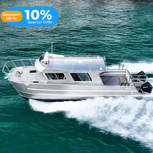 Catamarán de Aluminio Kinocean al por Mayor, Barco de Cabina de Doble Casco, Yate de Pesca en Alta Mar de Aluminio de Grado Marino, 12 Pasajeros - Product Image 1