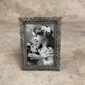 <b>Vintage</b> Metal Photo <b>Frame</b> Rectangle Ornate Design Vertical <b>Picture</b> Display Decorative Home Office Desk Accessory - Product Image 4