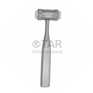ค้อนกระดูก Mead Bone Mallet ขนาด 7 นิ้ว ทำจากเหล็กกล้าไร้สนิม หัวไนลอนเปลี่ยนได้ ใช้สำหรับศัลยกรรมทางทันตกรรมและกระดูก - Product Image 1