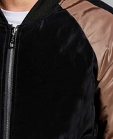 Veste bomber personnalisée pour homme, broderie OEM de haute qualité, satin, style MA1, sur mesure.