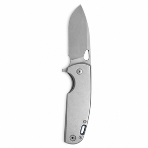 Navajas Plegables de Bolsillo con Mango de Metal Premium, Acabado Satinado, Hoja Ancha, Ranura de Apertura con el Pulgar, Agarre Ergonómico para Uso Diario al Aire Libre - Product Image 5