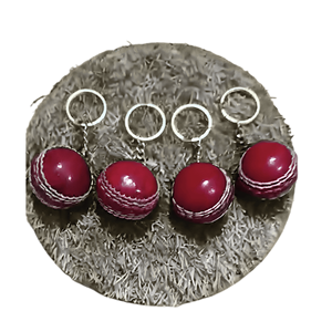 Mini ballon de cricket en cuir en gros, porte-clés personnalisé avec logo, porte-clés de ballon de cricket, cadeau promotionnel de sport, accessoires souvenirs - Product Image 2