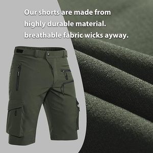 Shorts cargo imperméables pour homme, pantalon d'aventure d'été, vert, haute qualité, shorts de cyclisme VTT - Product Image 5