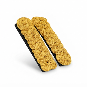 Fabricante ODM, Pares de Epaulettes de Hombro con Cordón Dorado para Uniforme Ceremonial, Bordados Premium para Oficiales - Product Image 4