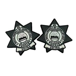 Arizona Department Of Corrections Star <b>Patch</b> 3D Embossed Rubber <b>Sew</b>-<b>On</b> <b>Patch</b> - Product Image 5