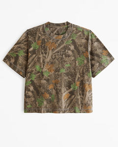 T-shirt graphique surdimensionné à impression numérique personnalisée, coton 275 g/m², ourlet brut délavé, manches longues, coupe courte pour homme - Product Image 1