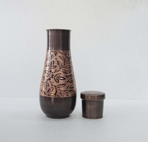<b>Flat</b> Bottom Copper <b>Water</b> <b>Bottle</b> Modern Style Copper <b>Water</b> <b>Bottle</b> Solid Color Copper <b>Water</b> <b>Bottle</b> Custom Factory Copper <b>Bottle</b> - Product Image 5