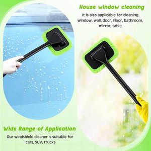 Kit di Pulizia per Parabrezza Auto con 8 Pezzi, Manico Estensibile, Panni in Microfibra, Spazzola e Flacone Spray Vuoto per Lavaggio Vetri Auto - Product Image 4
