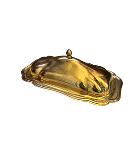 Platos para Servir Mantequilla, Plato de Servir Plateado de Metal, Bandeja para Queso de Alta Calidad para Mesa de Cocina Moderna - Product Image 6