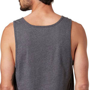 Camisetas sin mangas XL para hombre al por mayor, con logo personalizado, ropa deportiva de verano para gimnasio, chaleco de yoga transpirable de punto, bordado casual deportivo para músculos. - Product Image 5