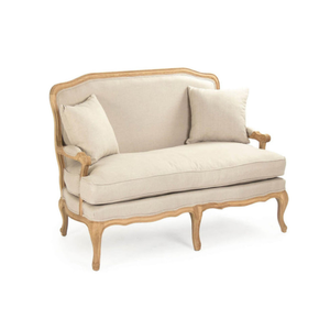 Ensemble de canapés en teck massif de style moderne pour salon et extérieur avec pieds en bois - Product Image 1