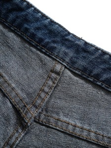 Shorts en jean décontractés pour hommes, de qualité supérieure, à séchage rapide, respirants, avec logo personnalisé, tissu tissé OEM, poches et surpiqûres. - Product Image 5