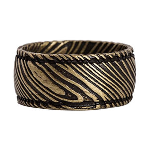 Bague en acier Damas confortable, bijou artisanal avec finition haut de gamme, bague de mariage en acier Damas, style intemporel fait main pour homme - Product Image 3