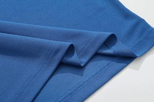 เสื้อโปโลผู้ชายสีน้ำเงิน แขนสั้น คุณภาพสูง ผ้าปิเก้ สวมใส่สบาย สีพื้น ระบายอากาศได้ดี ทรงปกติ ผ้าฝ้ายถัก 100% - Product Image 5