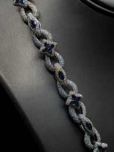 Collier cubain en moissanite style hip-hop 8 mm, en argent 925 plaqué rhodium, certifié, cadeau tendance unisexe - Product Image 5