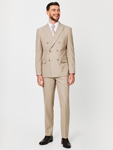 Costume homme 2 pièces (veste + pantalon) fabriqué au Pakistan, nouveau modèle 2026, couleur kaki - Product Image 1