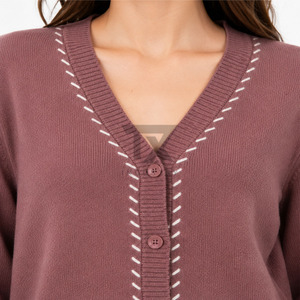 Pull d'hiver pour femme sur mesure, de haute qualité, respirant, léger, 100% laine - Product Image 6