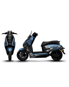 Trottinette électrique NK E-Bikes Wolf Plus par Engtian, autonomie 120-130 km, ABS, CBS, étanche, accélérateur, application, bleu paon - Product Image 1