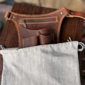 Heavy Duty Leather Waterproof <b>Work</b> Organizer Durable Electrician Contractor Bag <b>Pouch</b> Carpenter Customizable OEM ODM - Product Image 4
