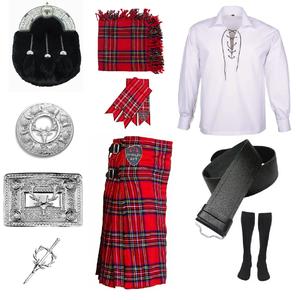 Ensemble complet de 11 pièces pour tenue Highland avec bordures de clochettes, en laine acrylique, durable, léger, couleur et taille personnalisables, pour la musique - Product Image 3