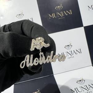 Colgante de Plata 925 con Diamante VVS de Corte Brillante, Certificado IGI, Estilo Hip Hop, Joyería Fina, Dijes para Fiesta - Product Image 4