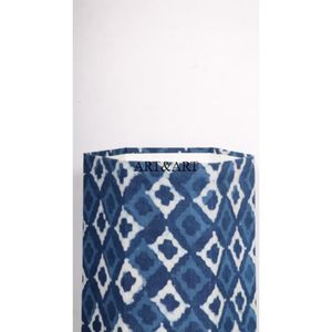 Corbeille en papier recyclé en forme de hexagone, faite à la main, avec motif floral en tissu de coton, pour jardin, bureau ou maison. - Product Image 2