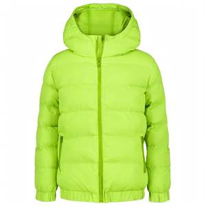 Blousons matelassés tendance pour moto, à capuche, fermeture éclair, manches classiques, unisexe, vert fluo, motif floral, écologiques, en promotion - Product Image 1