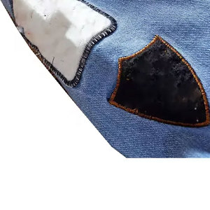 แจ็คเก็ตยีนส์สุดฮิตขายดี แจ็คเก็ตยีนส์ปักลายสุดฮอต แจ็คเก็ตยีนส์สีดำแบบไม่มีแขน พิมพ์ลาย ไซส์ใหญ่สำหรับผู้ชาย - Product Image 4