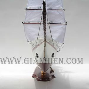 LE QUY DON - Maqueta de Barco de Vela Vietnamita Hecha a Mano en Madera, Tamaño 60cm - Product Image 4